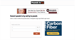 Desktop Screenshot of pounds-to-kg.com