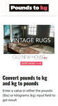 Mobile Screenshot of pounds-to-kg.com