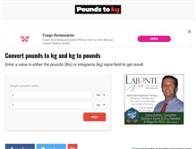 Tablet Screenshot of pounds-to-kg.com